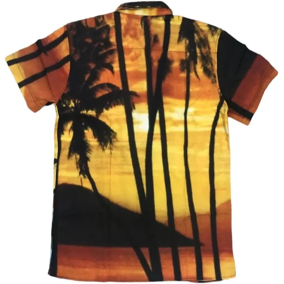 Reason x Scarface Tony Montana Sunset Button Up Dress Shirt - Picture 5 of 5